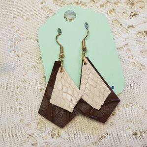 Faux Leather Earrings